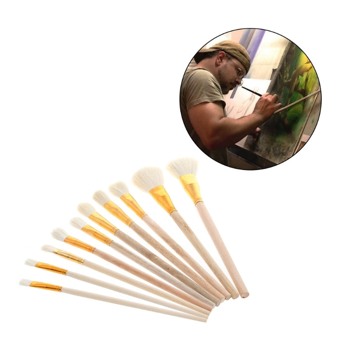 Buy Paintbrush: 10Pcs Brush Set for Art Painting