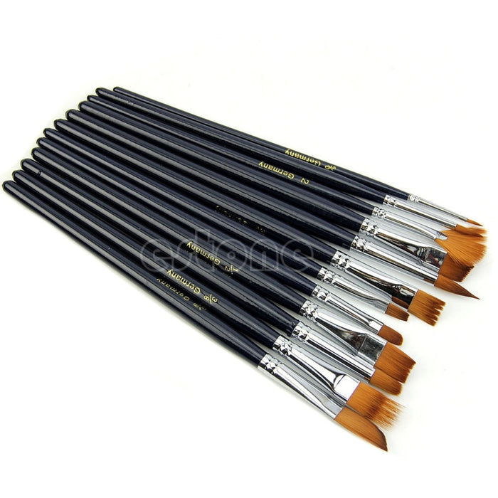 Buy Paintbrush: 12Pcs/set Acrylic Watercolor Painting Brush