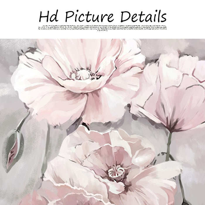 Buy Art Prints: 3PCS Abstract Pink Flower Posters Still Life