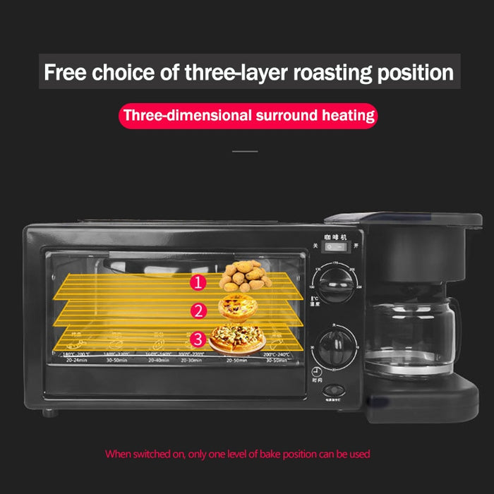 Buy Oven: 3 in 1: Breadmaker + Toaster + Hot Dog Machine